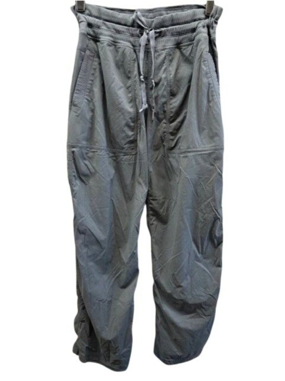 Lululemon Womens Gray Ruched Drawstring Waist‎ Athletic Pants Size M